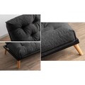 Canapea extensibila 3 locuri, Atelier del Sofa, 859FTN2848, Gri inchis