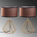 Set de lămpi de masă, Opviq, 892OPV2214, Auriu