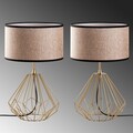 Set de lămpi de masă, Opviq, 892OPV2215, Auriu
