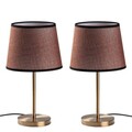 Set de lămpi de masă, Opviq, 892OPV2231, Maro antichizat