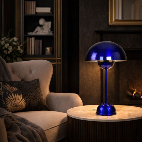 Lampa de masa, Opviq, 892OPV2245, Albastru navy