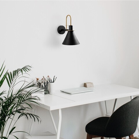 Aplica de perete, Opviq, 892OPV2401, Negru