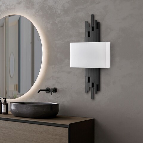 Aplica de perete, Opviq, 892OPV2406, Alb/Negru