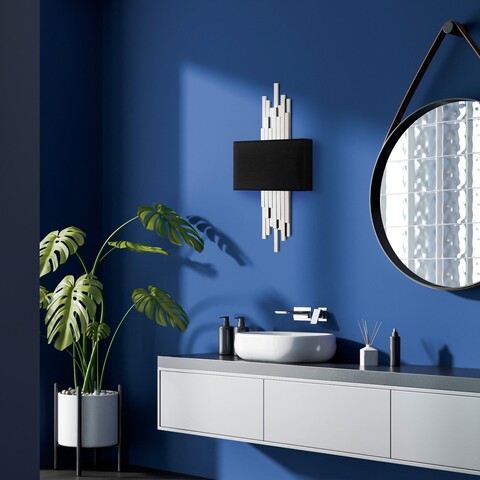 Aplica de perete, Opviq, 892OPV2417, Alb/Negru