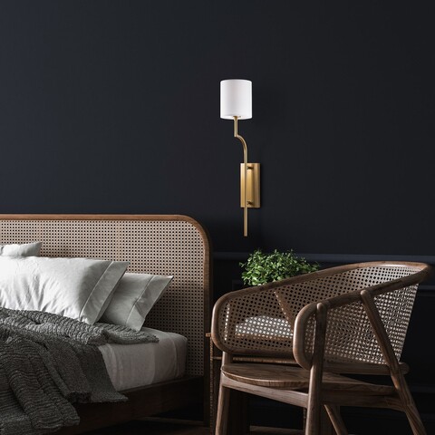 Aplica de perete, Opviq, 892OPV2450, Aur/Alb