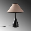 Lampa de masa, Opviq, 892OPV2464, Negru / Maro deschis