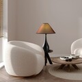 Lampa de masa, Opviq, 892OPV2465, Negru/Maro
