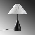 Lampa de masa, Opviq, 892OPV2466, Alb/Negru