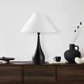 Lampa de masa, Opviq, 892OPV2467, Alb/Negru
