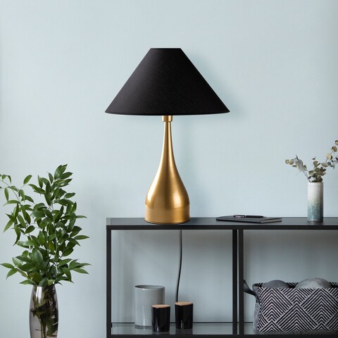 Lampa de masa, Opviq, 892OPV2468, Aur/Negru