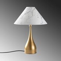 Lampa de masa, Opviq, 892OPV2471, Aur/Alb