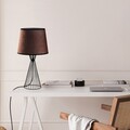 Lampa de masa, Opviq, 892OPV2495, Negru/Maro