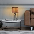 Lampa de masa, Opviq, 892OPV2495, Negru/Maro