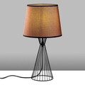 Lampa de masa, Opviq, 892OPV2495, Negru/Maro