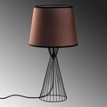 Lampa de masa, Opviq, 892OPV2495, Negru/Maro