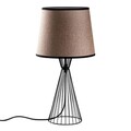 Lampa de masa, Opviq, 892OPV2496, Negru / Maro deschis