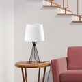 Lampa de masa, Opviq, 892OPV2497, Alb/Negru