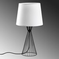 Lampa de masa, Opviq, 892OPV2497, Alb/Negru