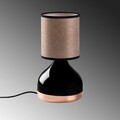 Lampa de masa, Opviq, 892OPV2552, Negru / Maro deschis