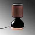 Lampa de masa, Opviq, 892OPV2554, Negru/Maro