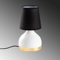 Lampa de masa, Opviq, 892OPV2555, Alb/Negru