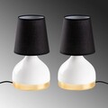 Set de lămpi de masă, Opviq, 892OPV2556, Alb/Negru