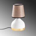 Lampa de masa, Opviq, 892OPV2557, Alb/Maro deschis