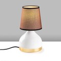 Lampa de masa, Opviq, 892OPV2561, Alb/Maro