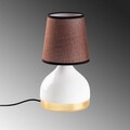 Lampa de masa, Opviq, 892OPV2561, Alb/Maro