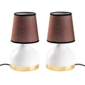 Set de lămpi de masă, Opviq, 892OPV2562, Alb/Maro deschis