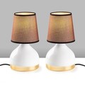 Set de lămpi de masă, Opviq, 892OPV2562, Alb/Maro deschis