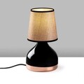 Lampa de masa, Opviq, 892OPV2564, Negru / Maro deschis