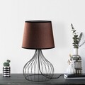 Lampa de masa, Opviq, 892OPV2569, Negru/Maro