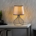 Lampa de masa, Opviq, 892OPV2570, Negru / Maro deschis