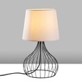 Lampa de masa, Opviq, 892OPV2571, Alb/Negru