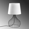 Lampa de masa, Opviq, 892OPV2571, Alb/Negru
