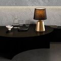 Lampa de masa, Opviq, 892OPV2589, Aur/Negru