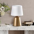 Lampa de masa, Opviq, 892OPV2592, Aur/Alb