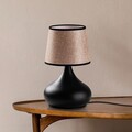 Lampa de masa, Opviq, 892OPV2603, Negru/Bej