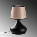 Lampa de masa, Opviq, 892OPV2603, Negru/Bej