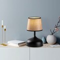 Lampa de masa, Opviq, 892OPV2607, Negru/Bej
