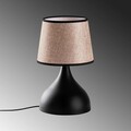 Lampa de masa, Opviq, 892OPV2615, Negru/Bej
