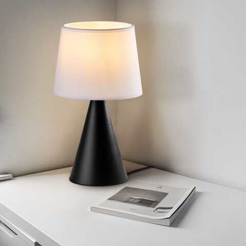 Lampa de masa, Opviq, 892OPV2620, Alb/Negru