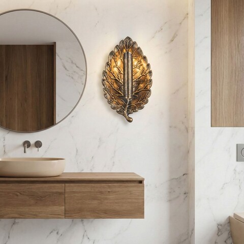 Aplica de perete, Opviq, 892OPV3521, Maro antichizat