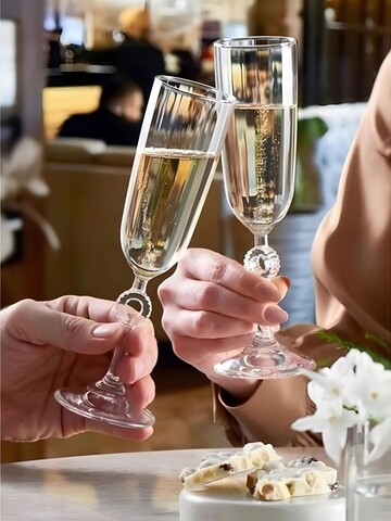 Set de pahare de șampanie, Hermia, 896PBH1132, Transparent