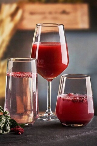 Set pahare, Hermia, 896PBH1440, Dimensiune: 425 ml (6 bucăți), Transparent