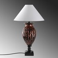 Lampa de masa, Opviq, 897TNL1110, Maro/Alb