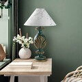 Lampa de masa, Opviq, 897TNL1112, Verde/Alb