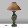 Lampa de masa, Opviq, 897TNL1113, Verde/Maro
