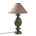 Lampa de masa, Opviq, 897TNL1114, Verde / Maro deschis